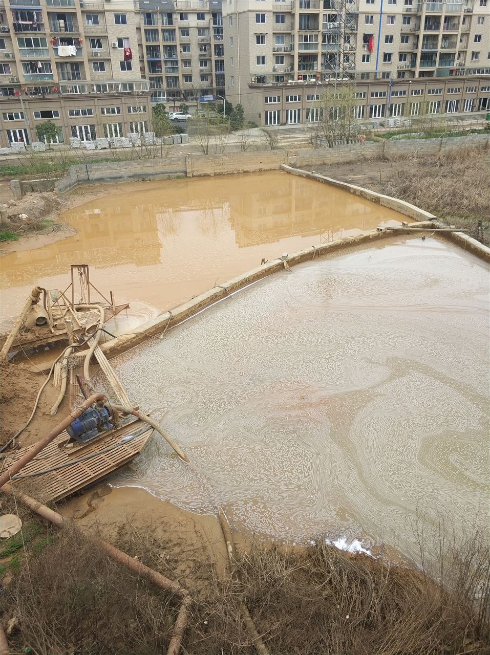 积石山沉淀池淤泥清理-厂区废水池淤泥清淤