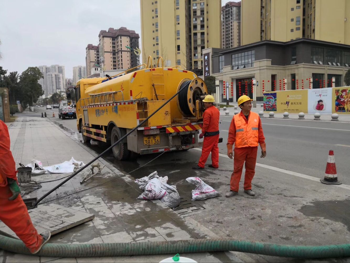积石山排污管道清淤-管道清洗